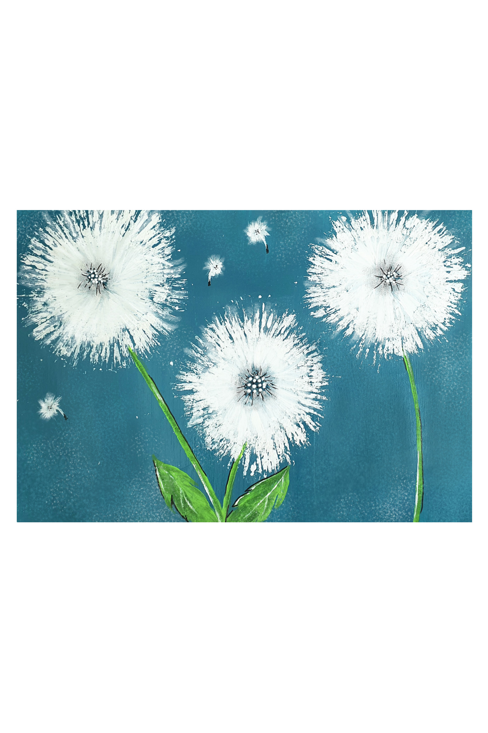 **Dandelion make a wish Printed Cotton T-Shirt various colours