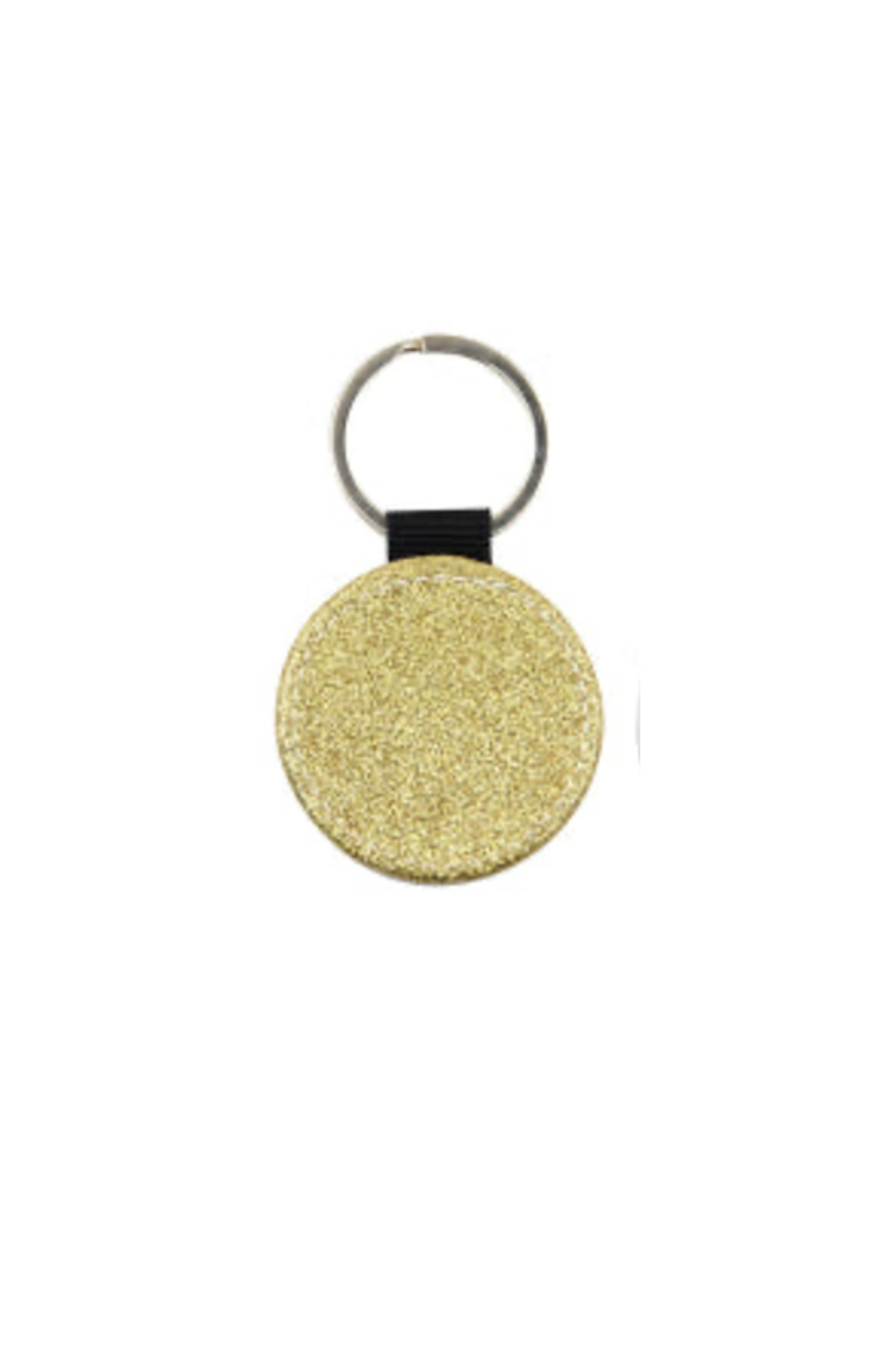 Keyring with gold glitter reverse with a silhouette design- Brier 2022-23