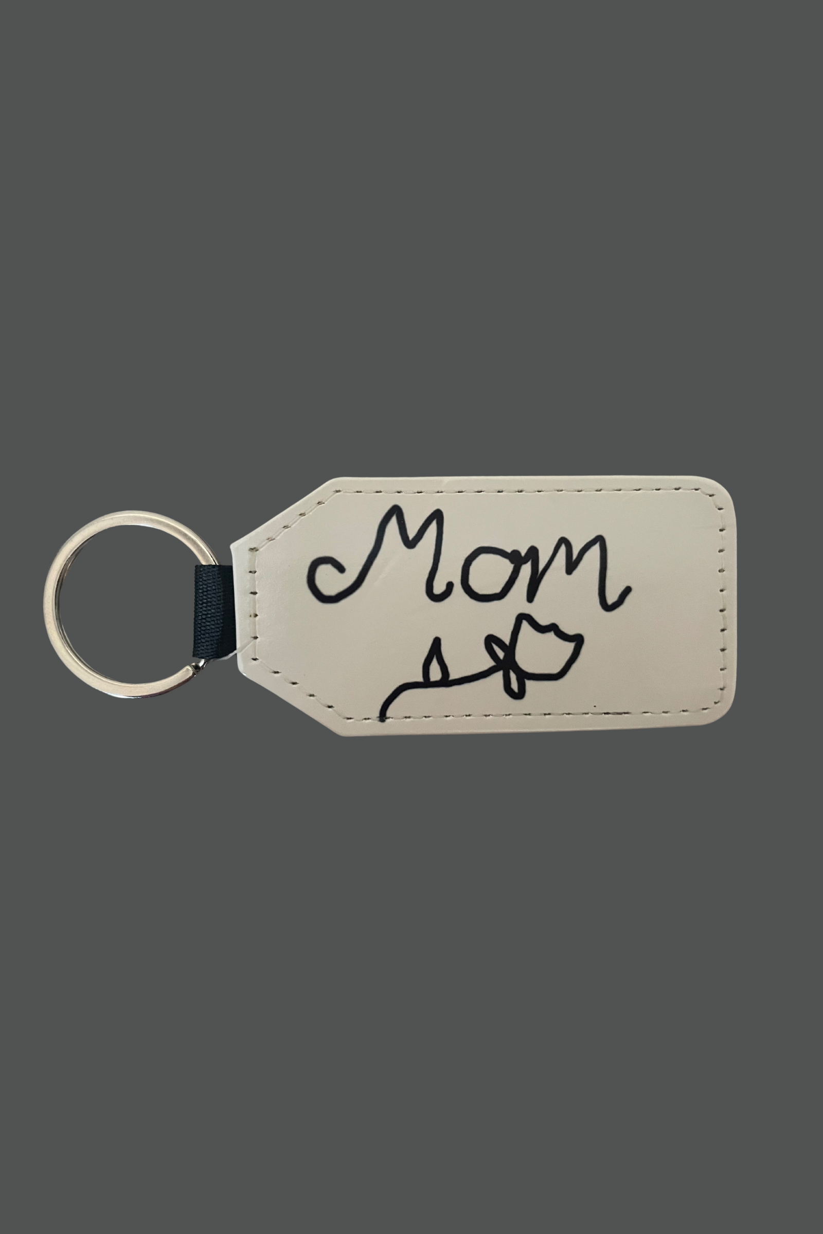 Keyring with glitter reverse with 'Mom' design- Wolverhampton 2022-23