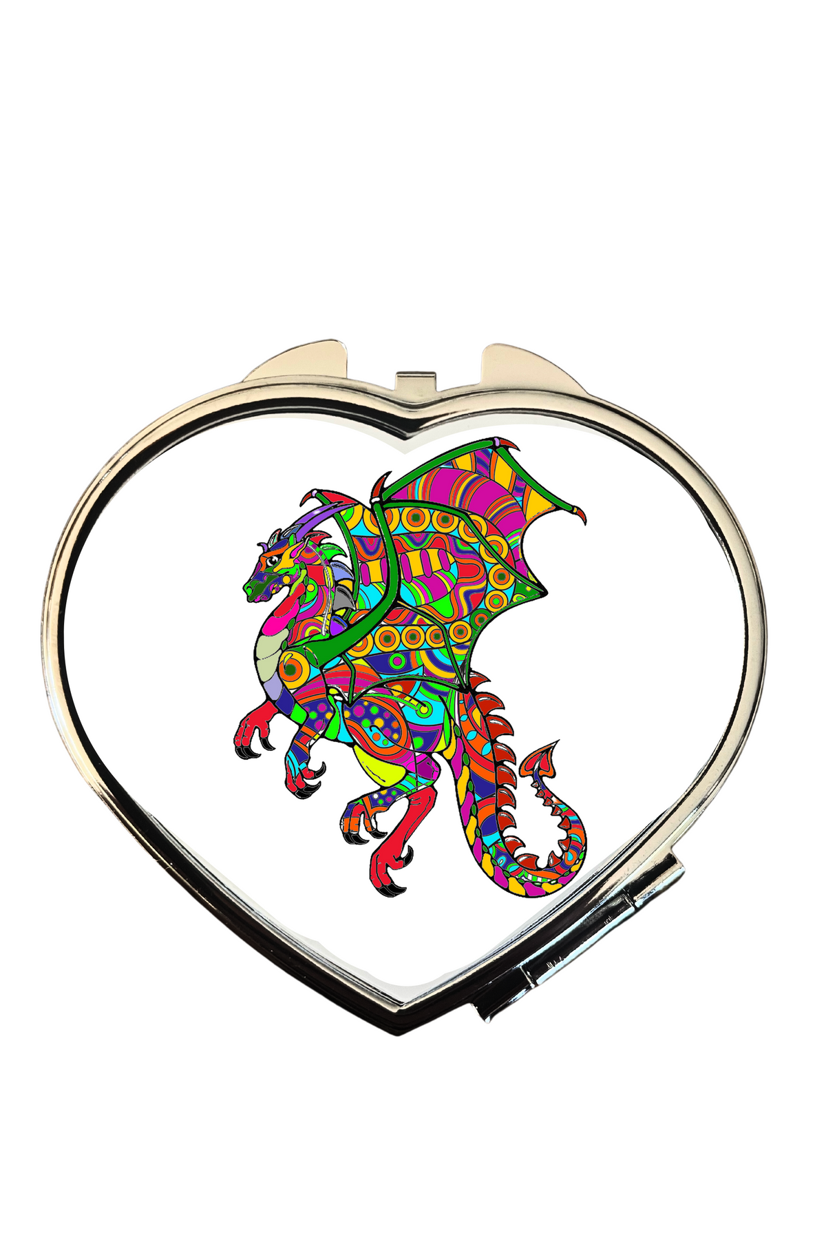 Dragon heart compact mirror