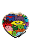 ***Colourful monsters compact mirror