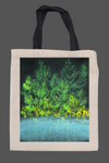 ****Leaves over water tote with black handles