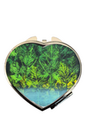****Leaves over water compact mirror