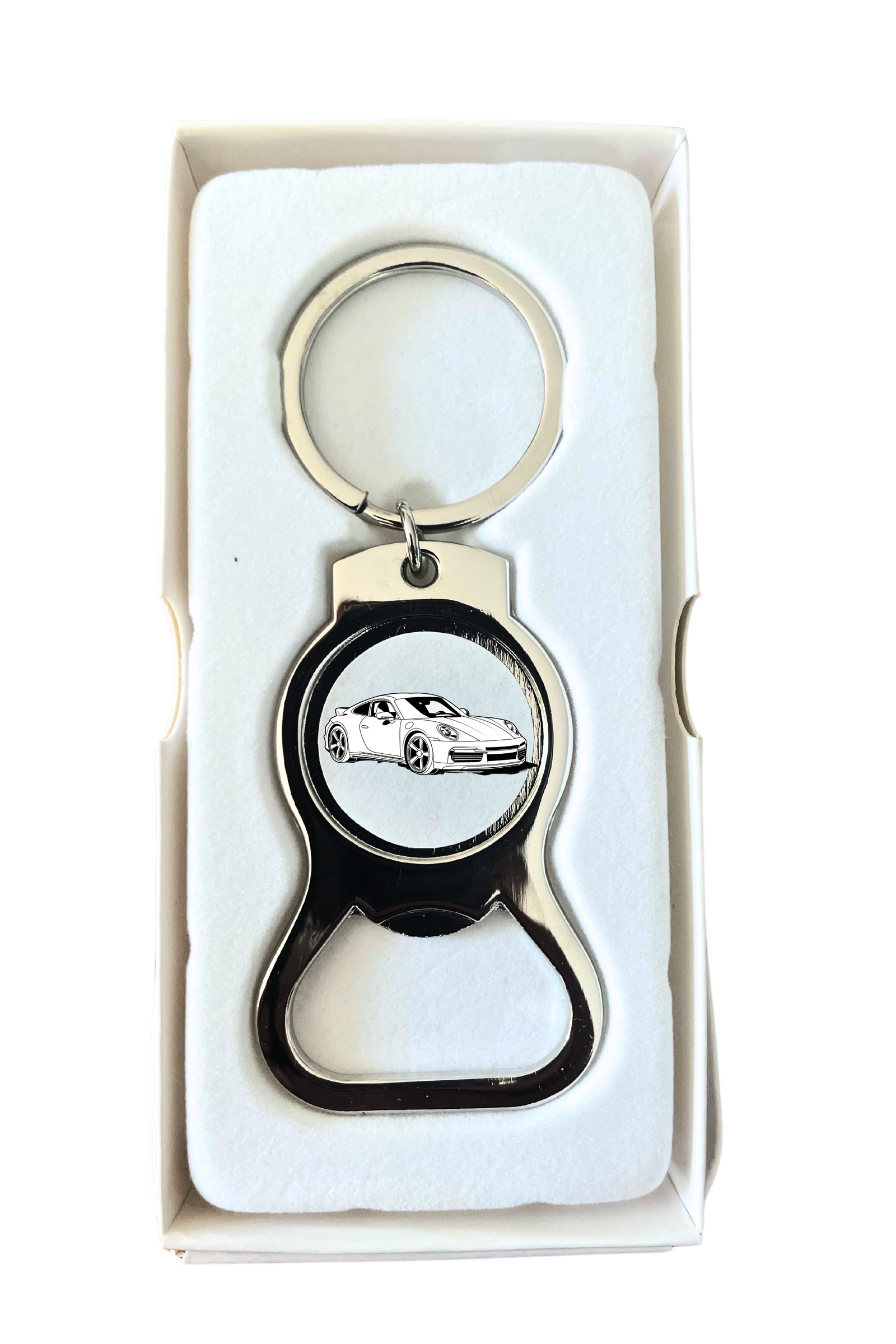 **Bottle opening metal keyring Cars