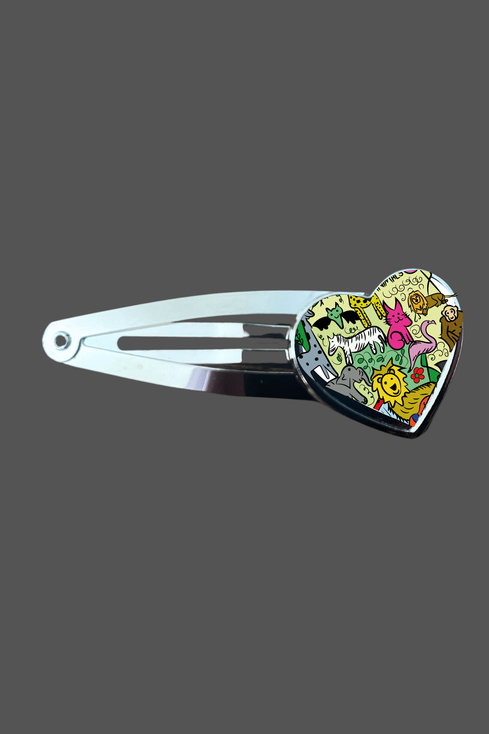 **Animal Safari sublimation hair clip