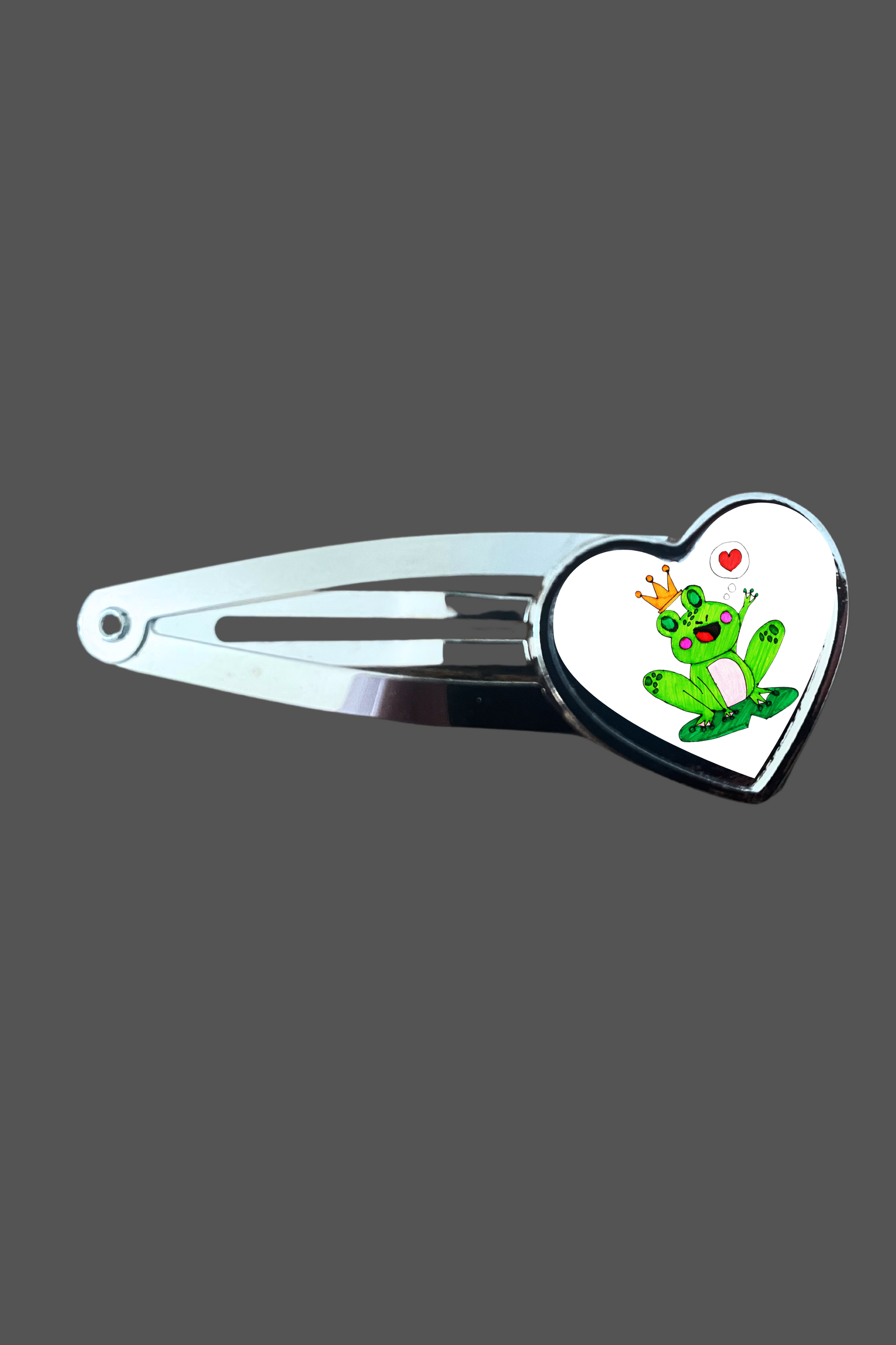 *Frog Prince Charming hair clip