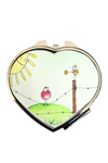 **Love birds doodle compact mirror