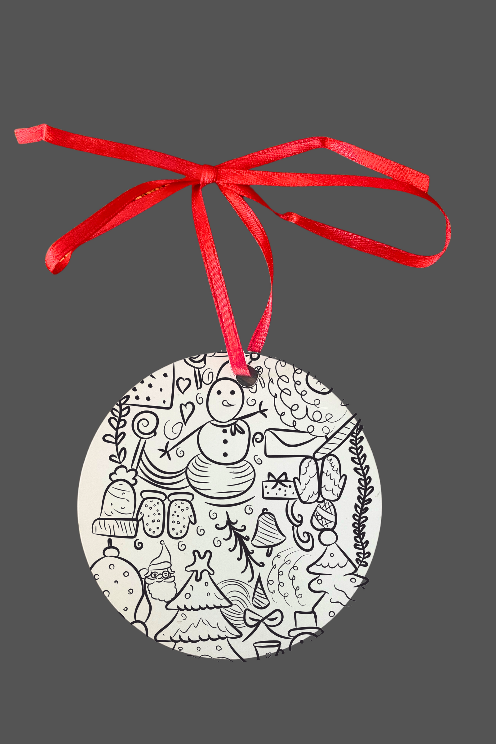 **Christmas Doodle Decoration Black and white