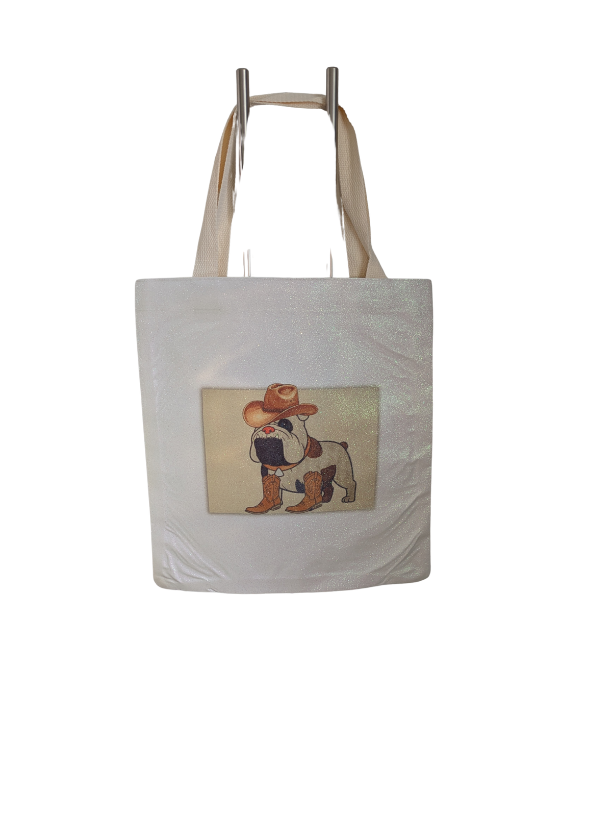 Tote Bag with Bulldog Design