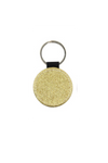 Keyring with gold glitter reverse in collage design- Brier 2022-23