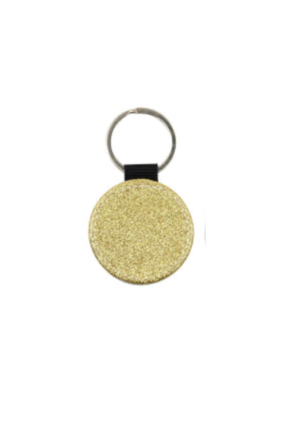 Keyring with gold glitter reverse with a silhouette design- Brier 2022-23