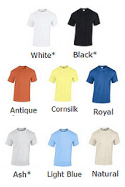 **Short sleeve printed cotton T-Shirt various colours