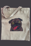 Tote Bag Pug design- Baskerville 2022-23