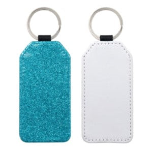 *Keyring with blue Leopard design