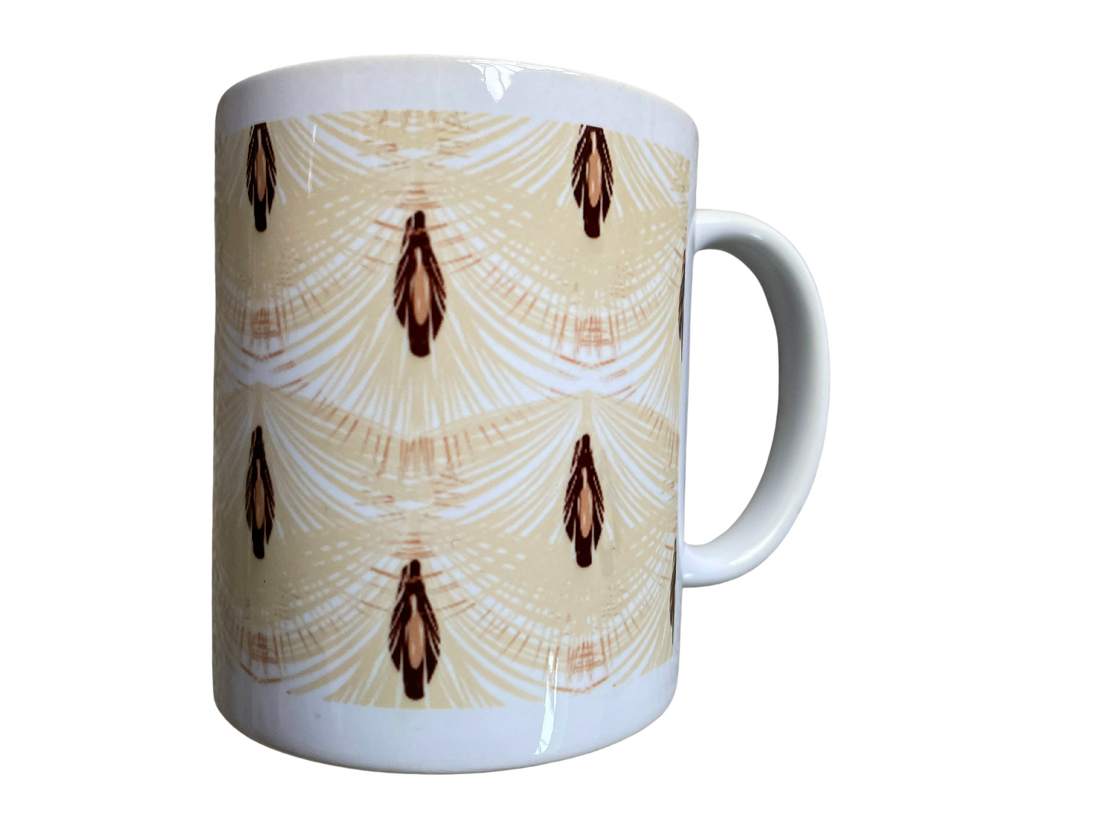 *Mug with cream pattern