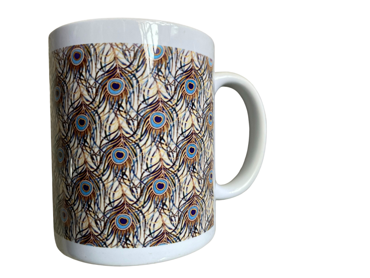 *Mug with peacock design