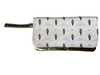 *Gold Cosmetic Bag in a cream repeat pattern