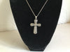 Bali sterling silver hand carved cross sterling silver