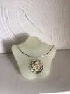 Beautiful large Sterling silver rose