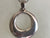 Circular hope pendent 925 silver on a sterling silver 30 inch chain