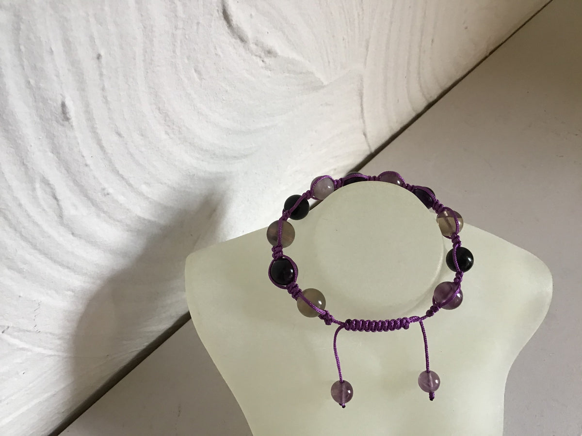 Friendships bracelet: Amethyst natural stone