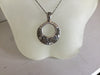 Circular hope pendent 925 silver on a sterling silver 30 inch chain