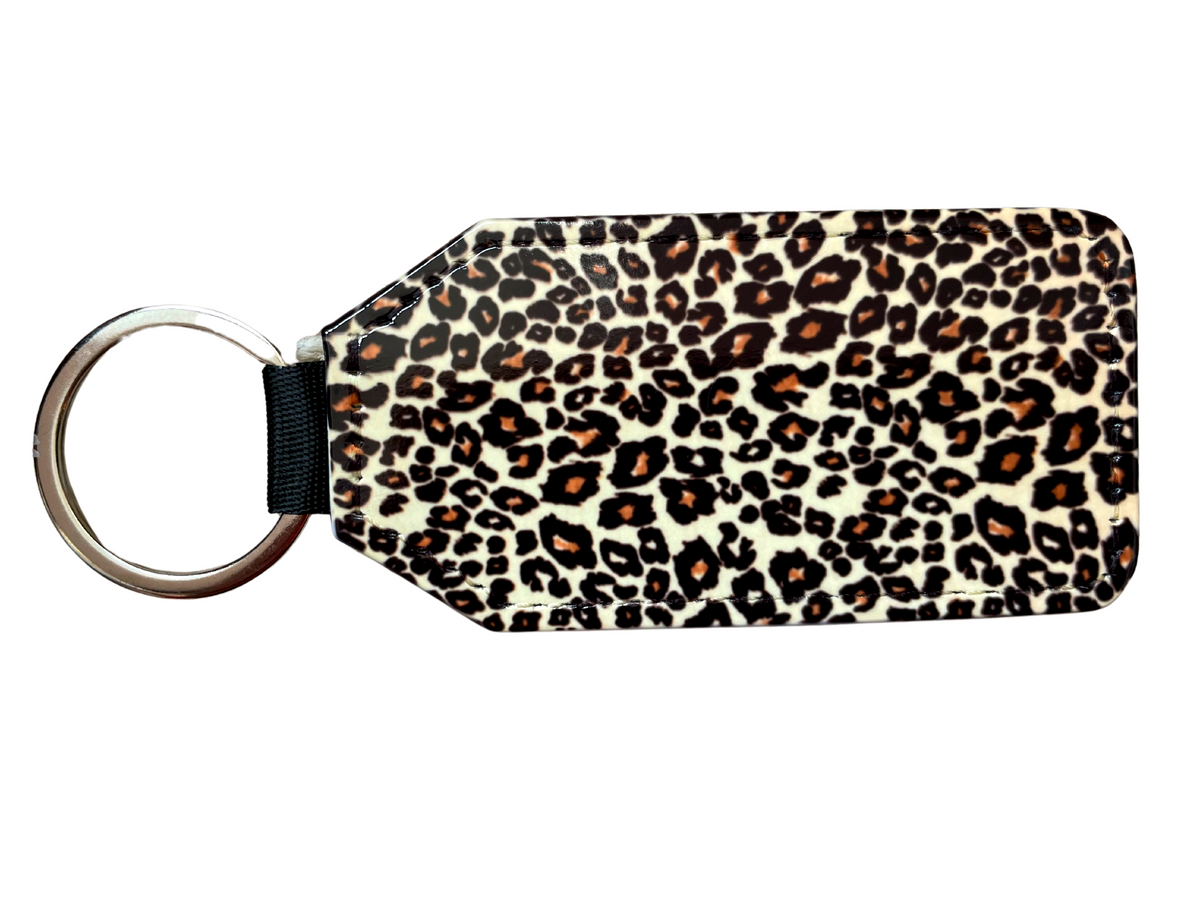 *Keyring in leopard print