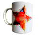 *Mug with orange star design