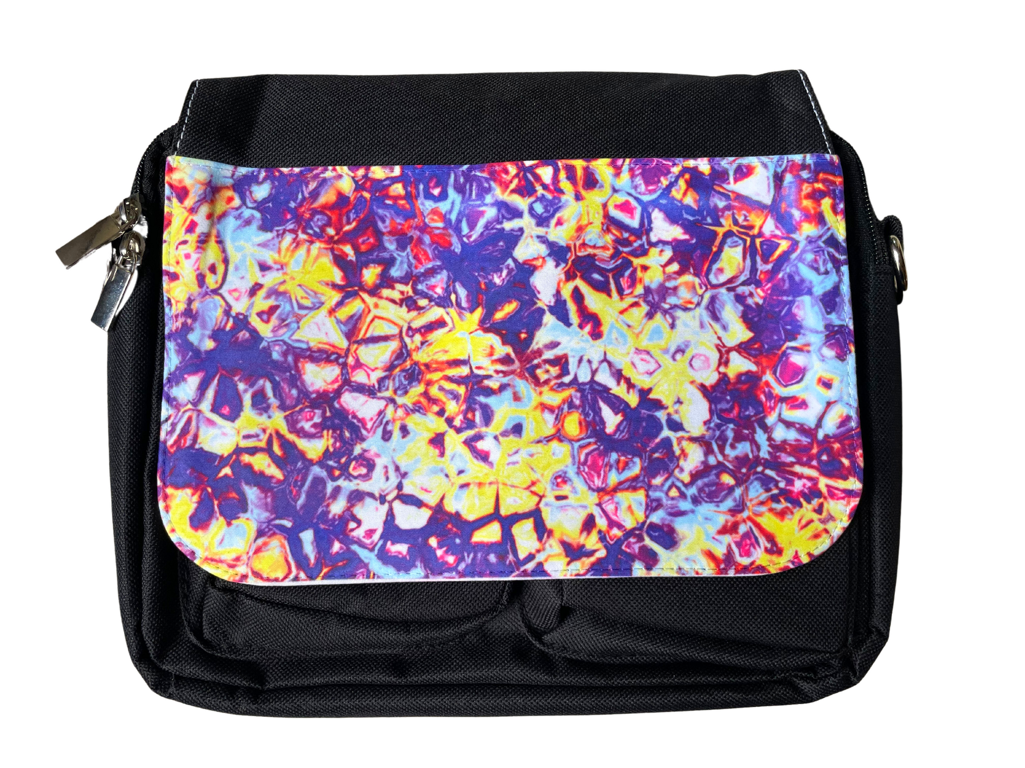 Small messenger bag in purple Independent and Work Ready