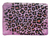 *Glittery pink cosmetic bag leopard splash design