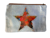 *Glittery cosmetic bag with a star design