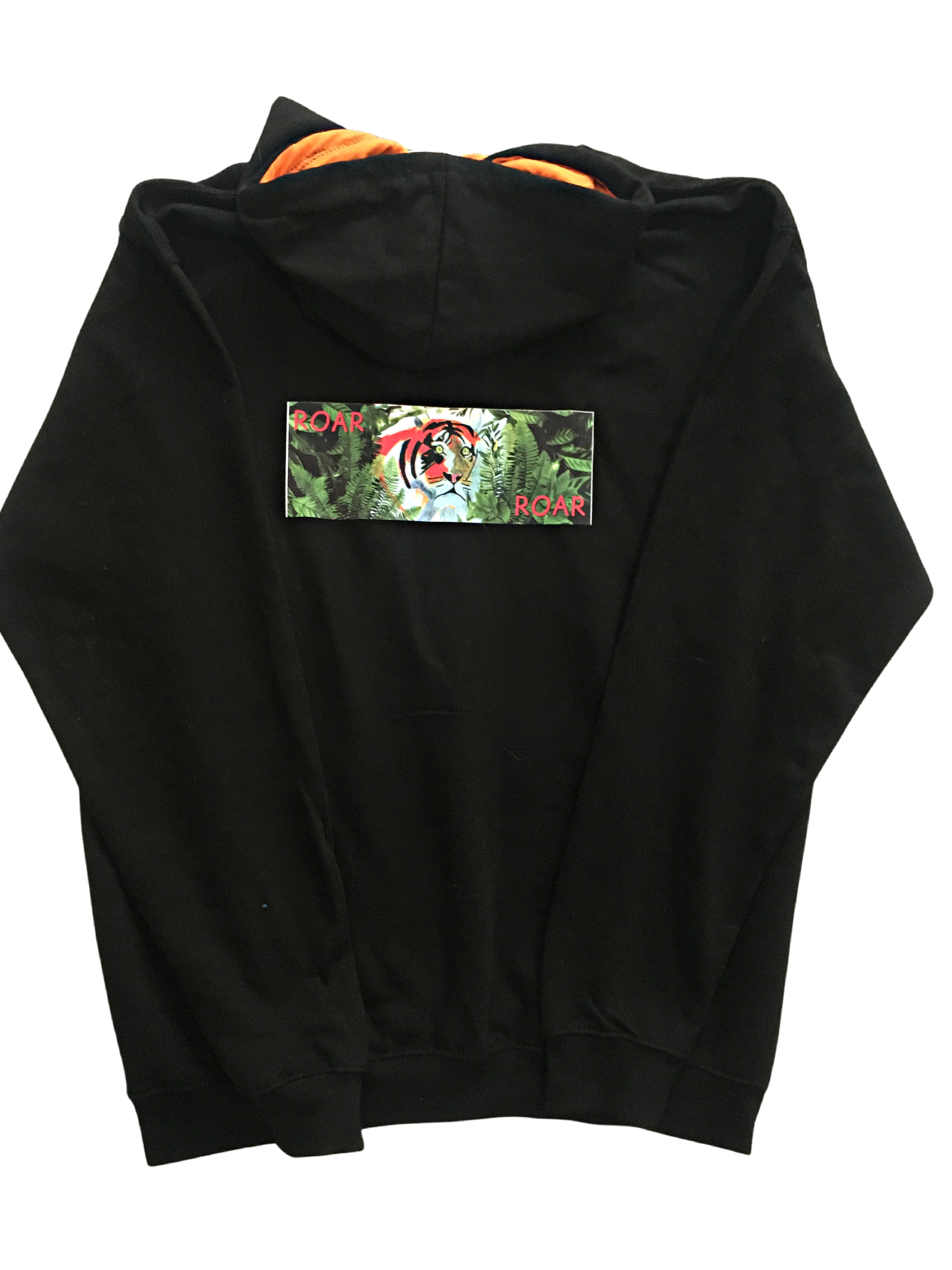 A Roaring Tiger on the Back Hoodie- Ladder 2021- J thumbnail on the front