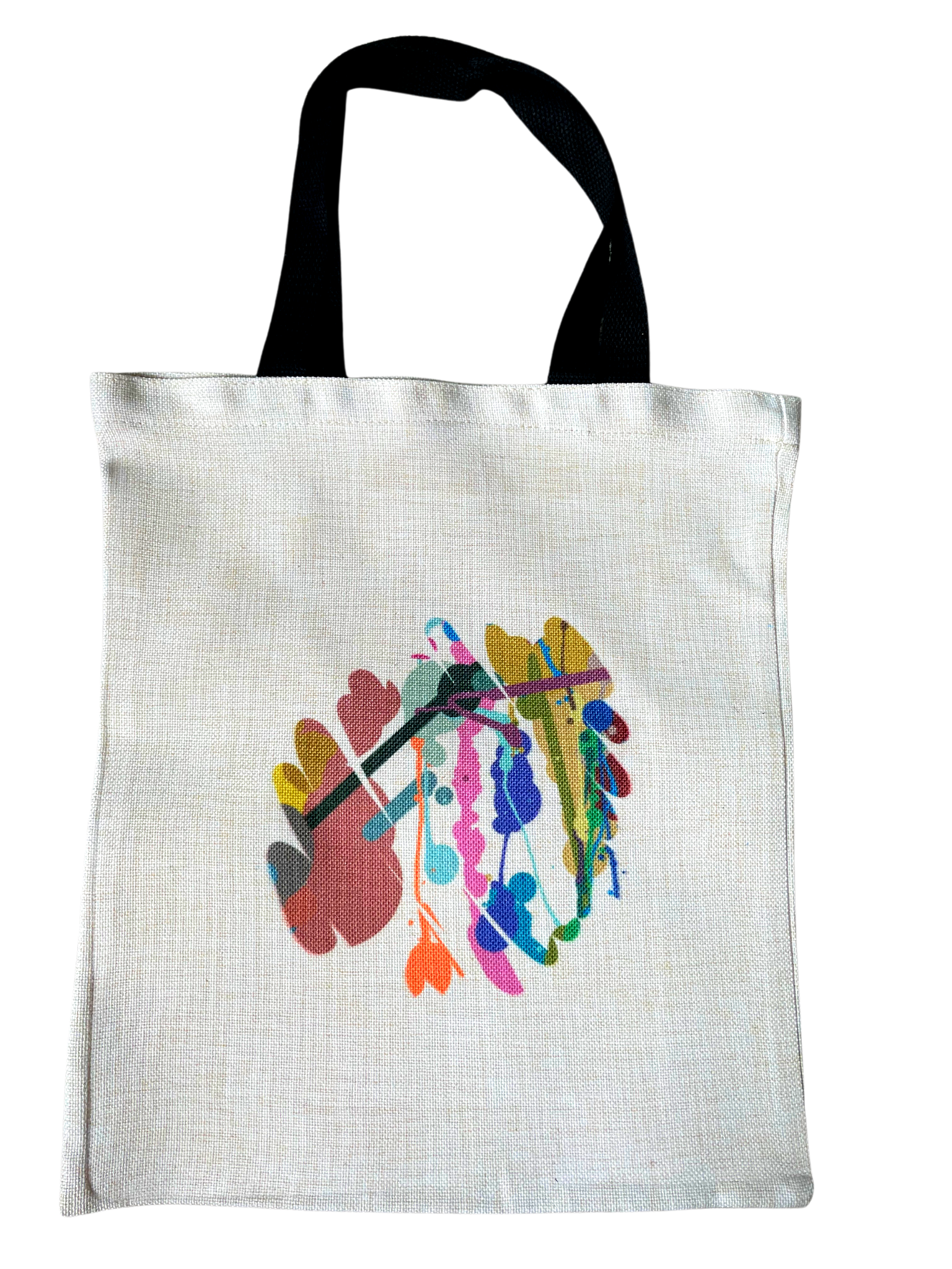 *Tote bag with paint design