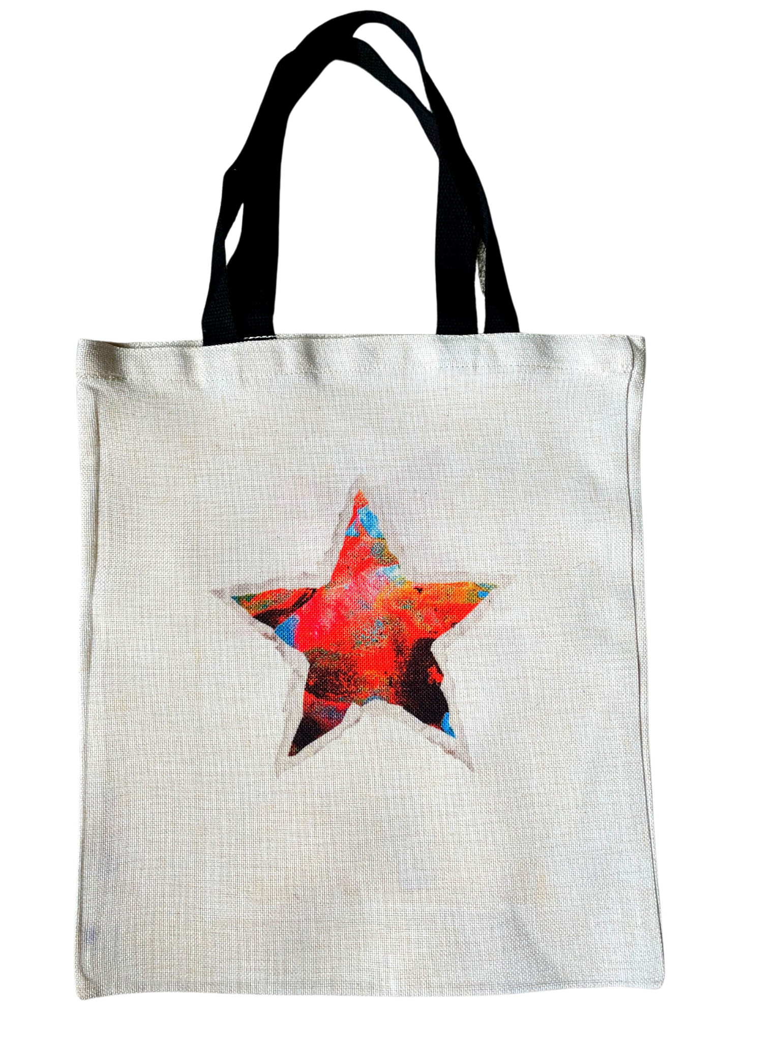 *Tote Bag with blue and red star